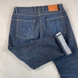 3Sixteen ST-100x Slim Tapered Indigo Selvedge Jeans Men 36x27 Japanese Denim